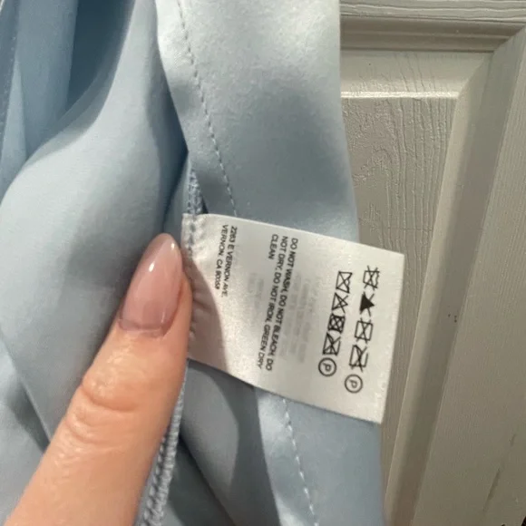 NWT Reformation Marguerite Silk Dress Size 6 in Horizon Blue - Picture 5 of 10